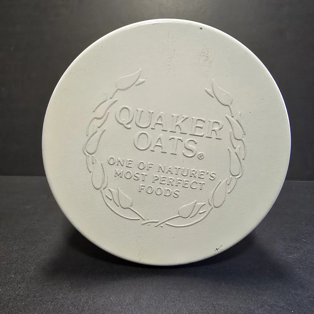 Vintage 1982 Old Fashioned Quaker Oats Tin Can Collector's Limited Edition